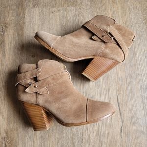 Rag & Bone Harrow ankle boots booties suede Like New!